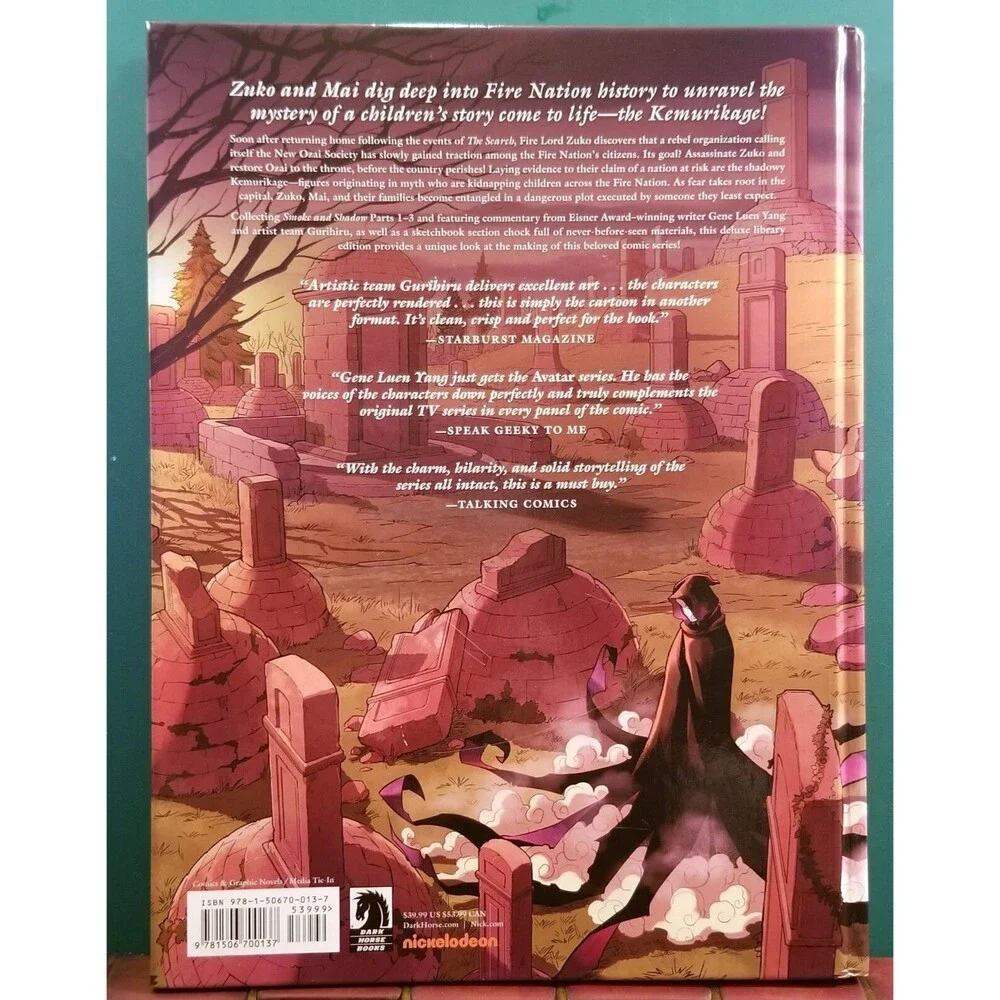 Nickelodeon Avatar: The Last Airbender Smoke and Shadow Dark Horse HC Illus.
